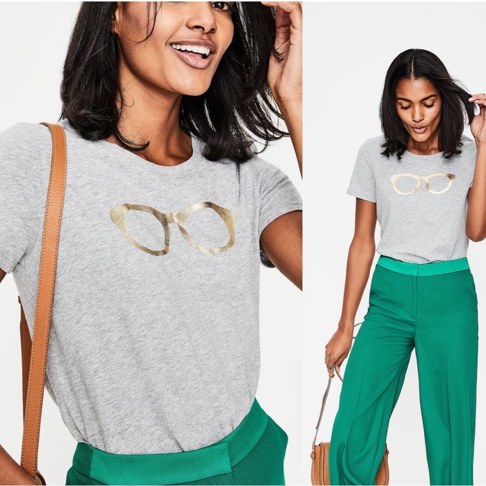 Boden Graphic Glasses Crewneck Tee